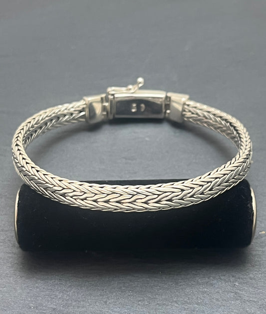 BRACELET ARGENT TRESSÉ